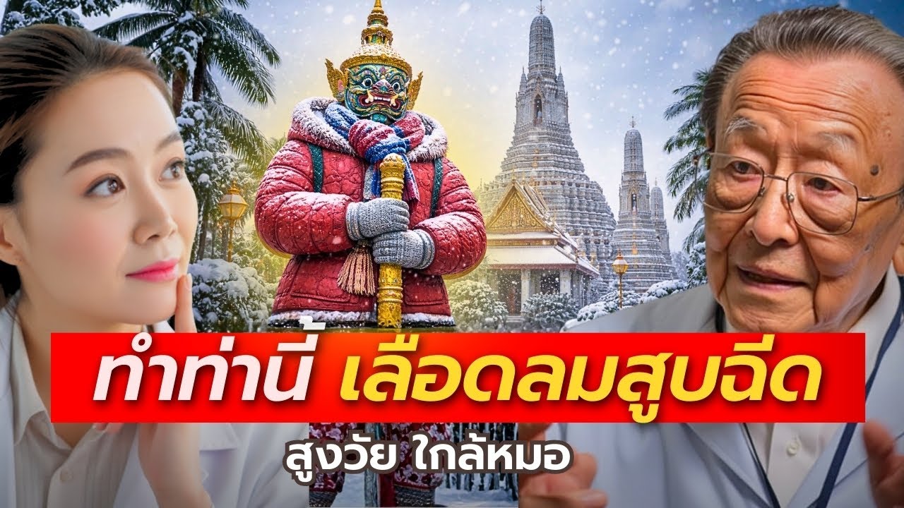 หมอญี่ปุ่นแนะวิธี 'ปลุกหลอดเลือด' ช่วงหน้าหนาว แค่ 3 ท่านี้...เลือดลมสูบฉีด | สูงวัยใกล้หมอ