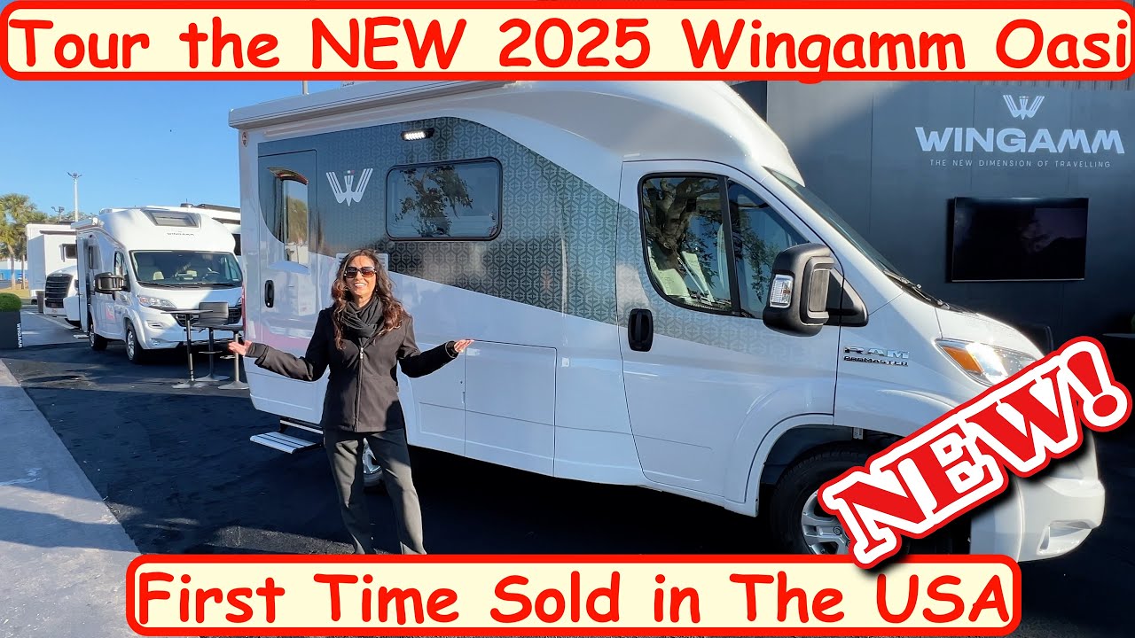 Tour The NEW 2025 Wingamm Oasi 540.1 US model - Small 17’ RV - SHOW STOPPER!