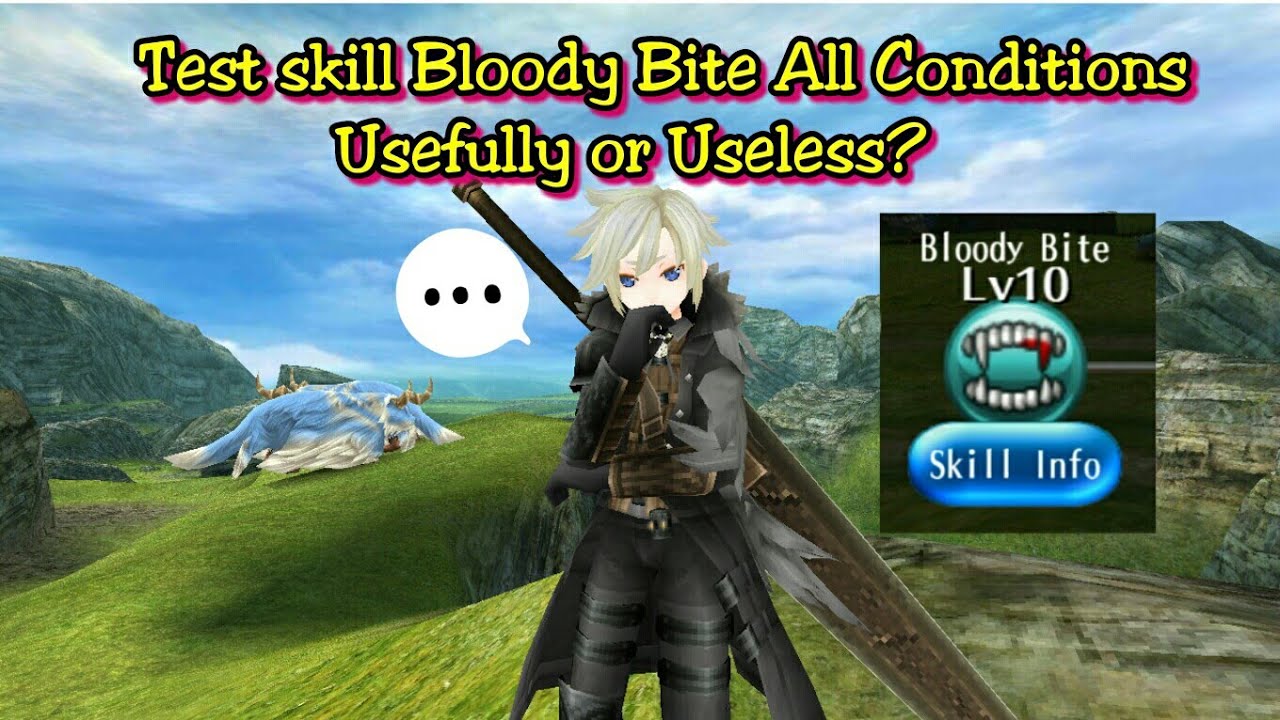 Toram Online - Guide : Trial Skill Dark power (Bloody bite Usefully or Useless?)