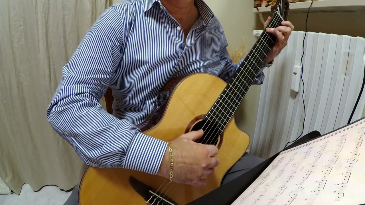 Sitting on the dock of the bay (Otis Redding) fingerstyle guitar solo