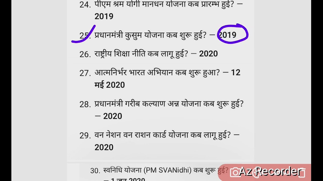 # महत्वपूर्ण परीक्षा उपयोगी योजनाएं (2014- 2025) SSC, BANKING, Railway, UPSI, UPPCS exam