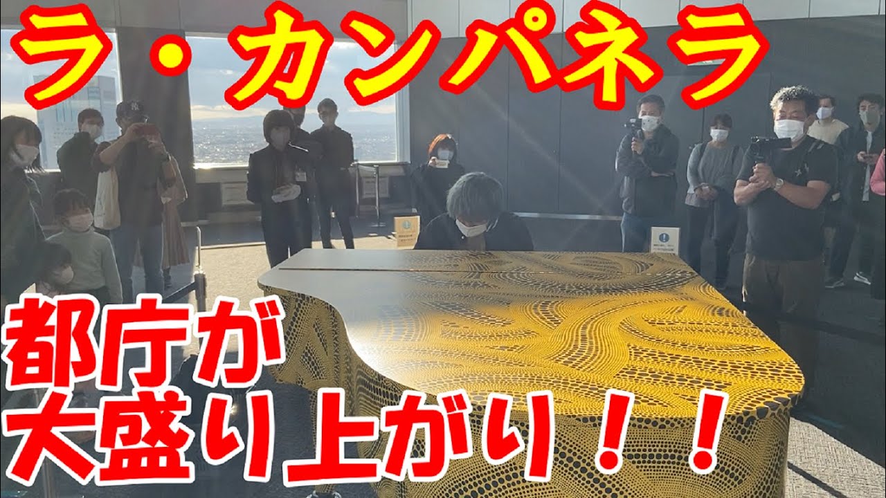 【都庁ピアノ】都庁でリストのラ・カンパネラを弾いたら大盛り上がり！！