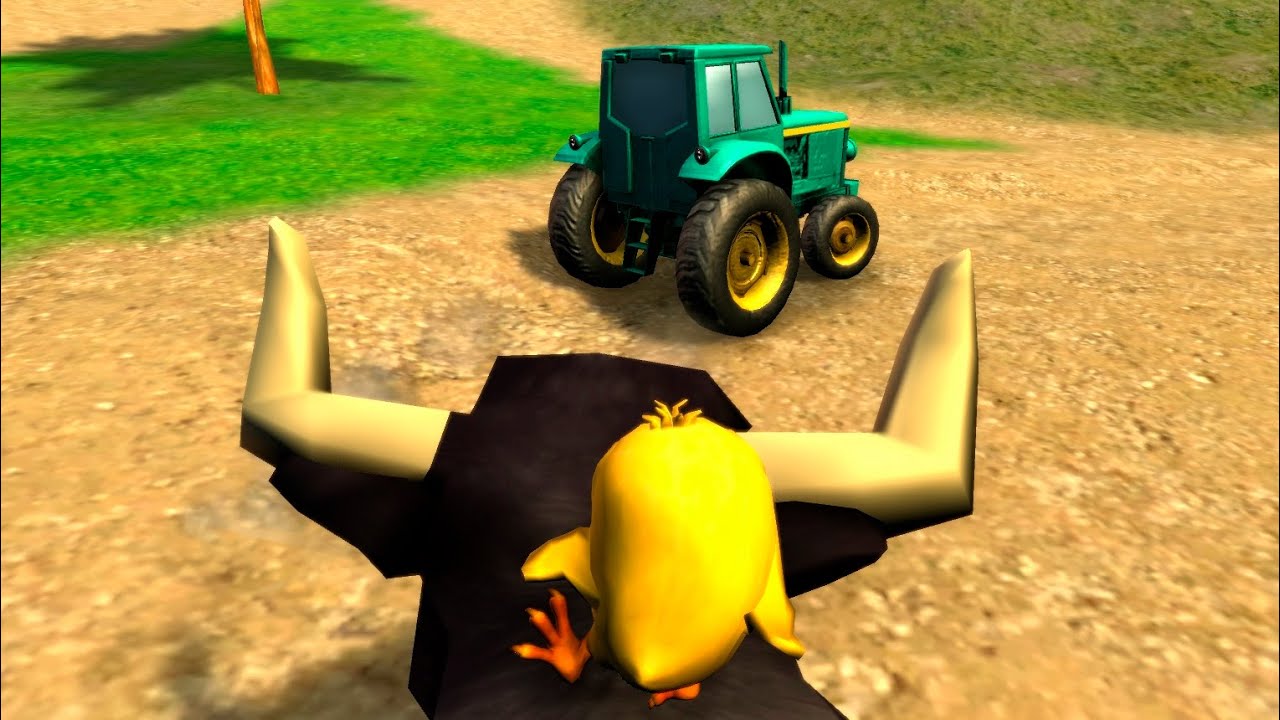 Jugando todos los juegos del Pollito y el Tractor con nuevas vistas