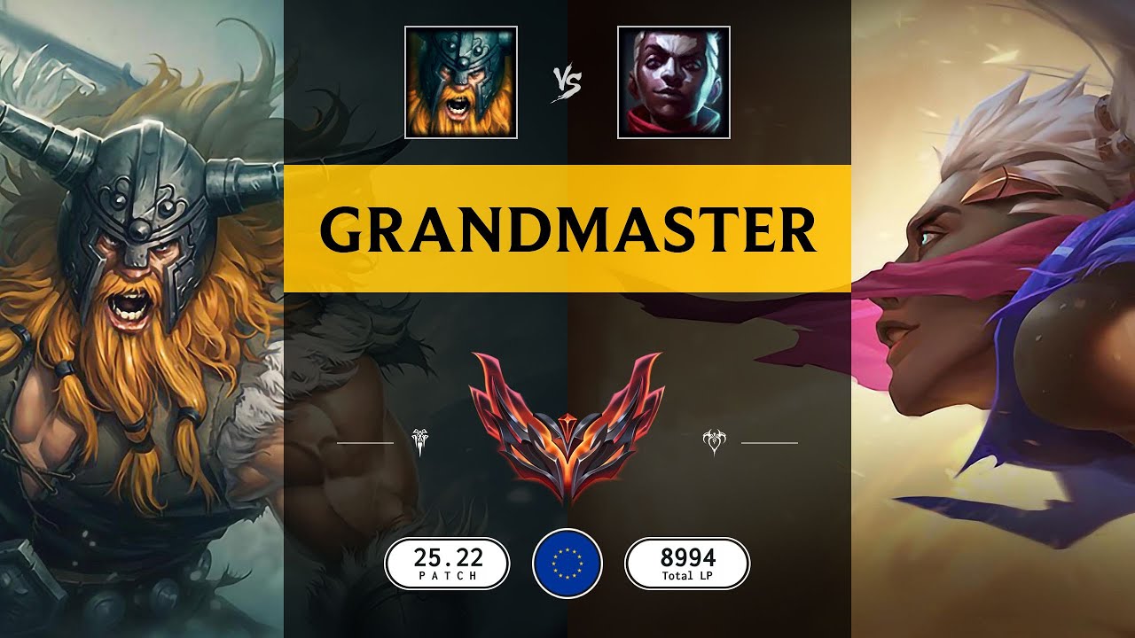 Grandmaster Match: Olaf vs Ekko - EUW server Patch 25.22