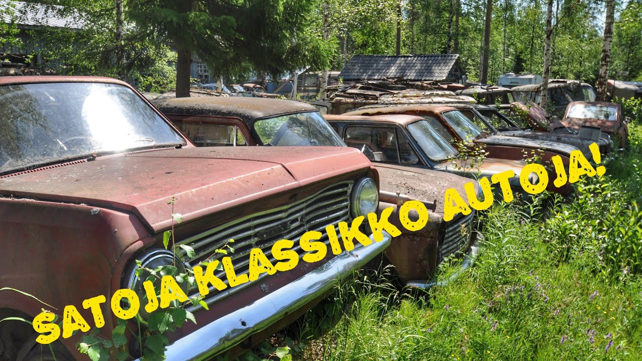 TRAILER 4k  vanhoja autoja -50 -60 -70 luvuilta.  (mets&auml;autoja) TRAILER 4k