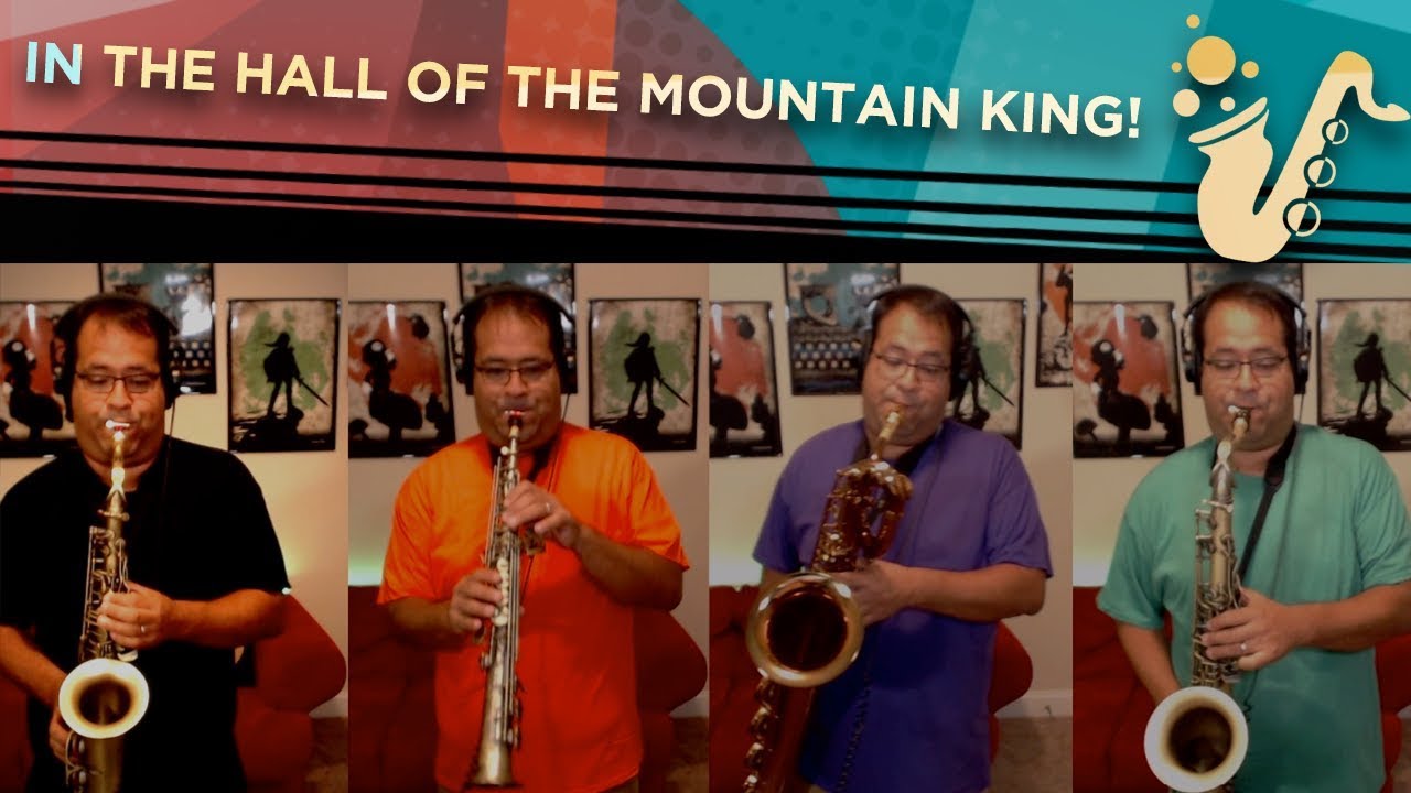 In The Hall of the Mountain King - Saxophone Quartet [SATB] Edvard Grieg
