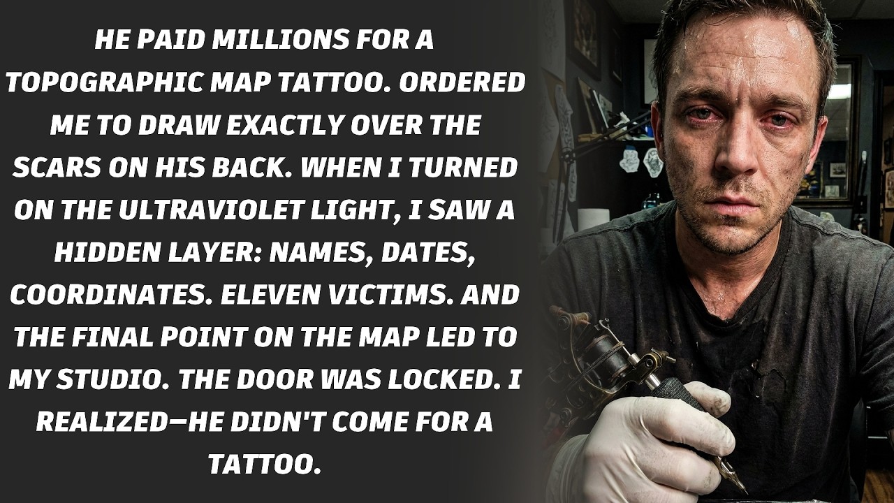 A tattoo artist discovered a map of his client's victims on his body. The final point led to him.