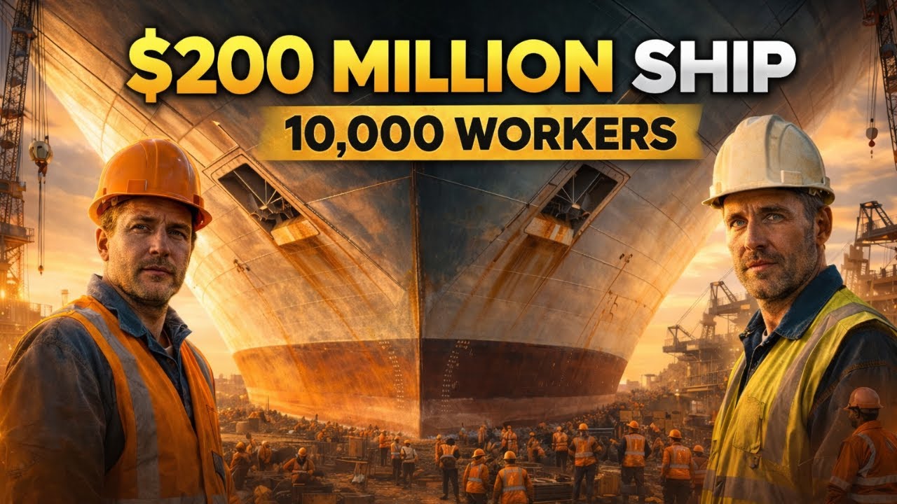 This $200 MILLION Ship Took 10,000 Workers 2 Years to Build
