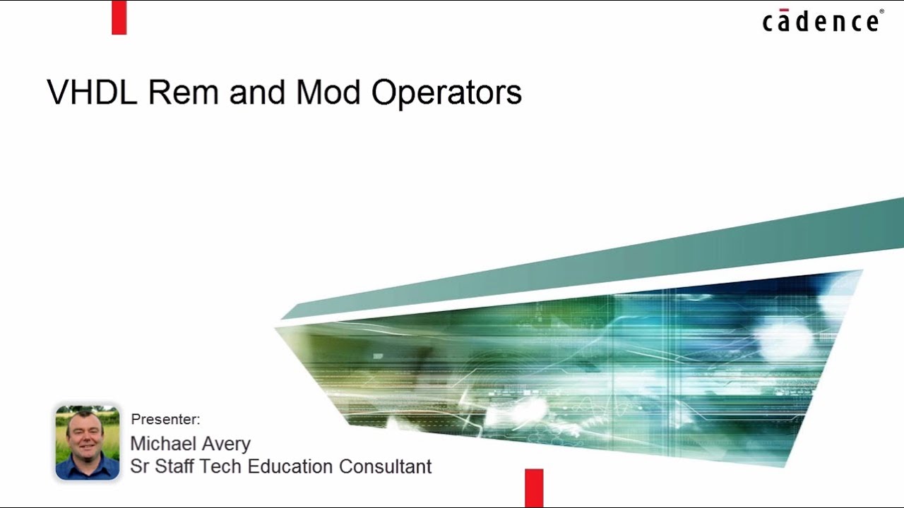 VHDL Rem and Mod Operators