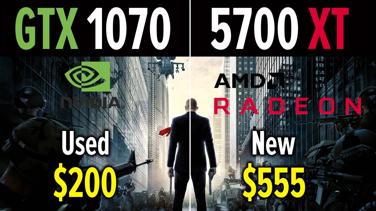 Сравнение RX 5700 XT vs GTX 1070 - (I7 4770K OC) | FULL HD | MAX SETTINGS | 5 GAMES