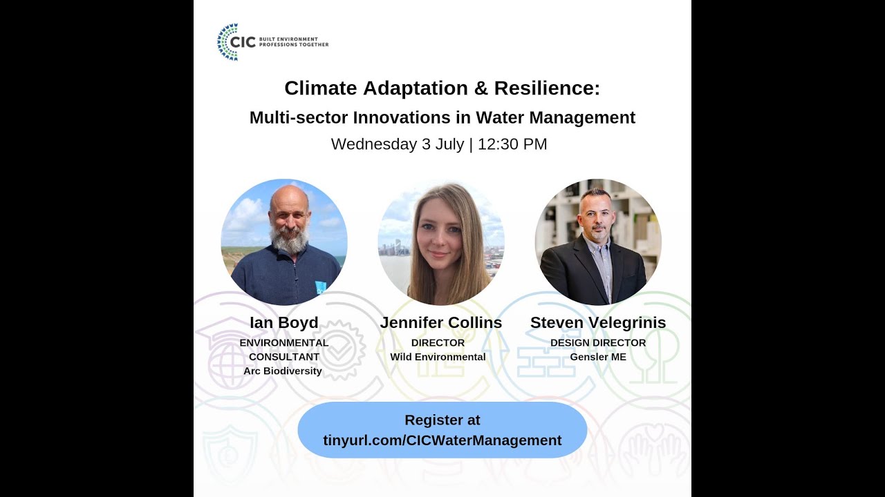 Climate Adaptation & Resilience: Multi-sector Innovations in Water Management Webinar