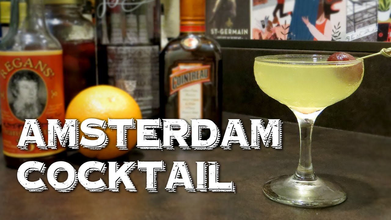 Amsterdam Cocktail - A Trader Vic's Cocktail with Genever, Orange Liqueur, Bitters & Juice