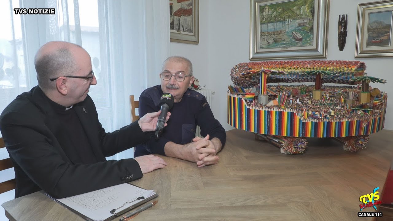 A Valmadrera il Presepe di Peppino realizzato con 11mila pastelli è da record