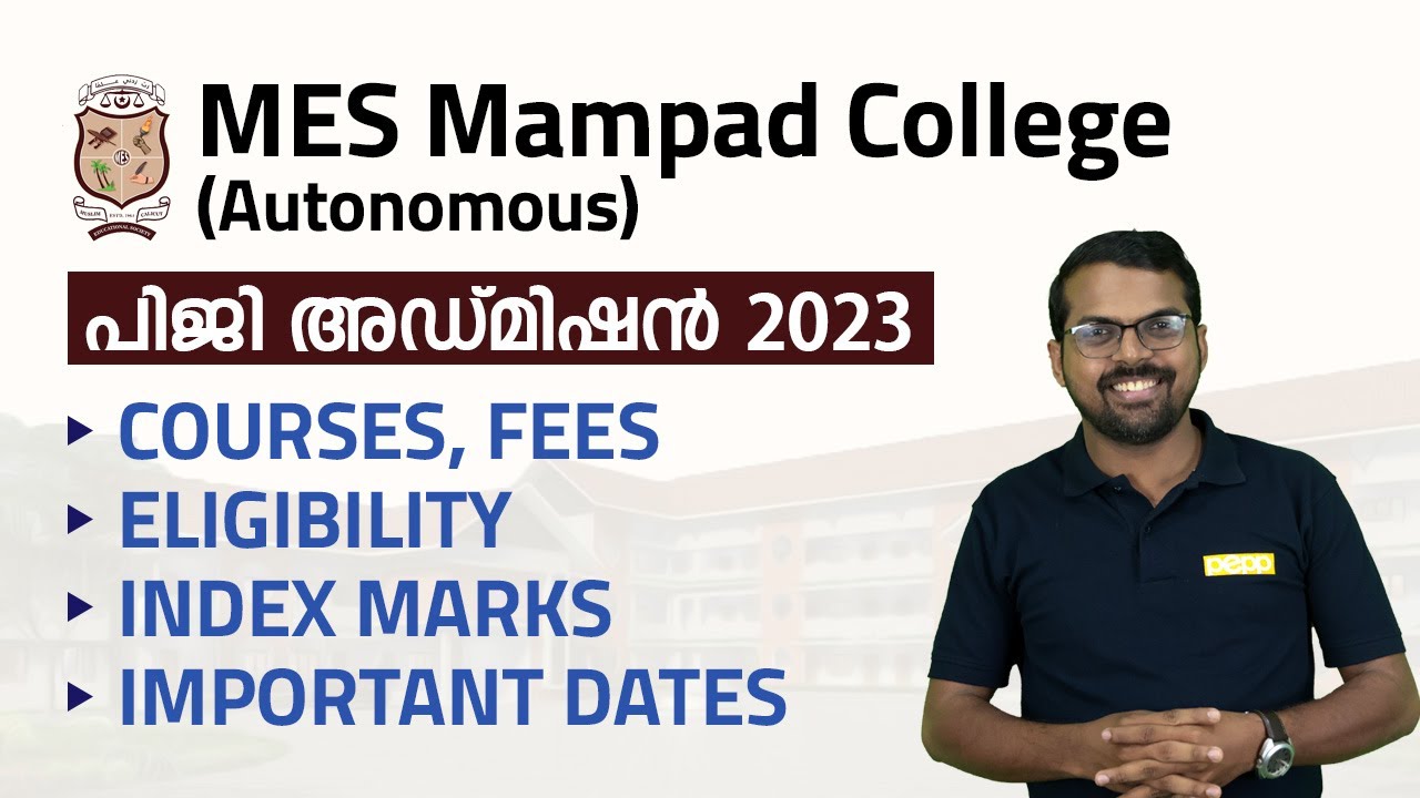 MES Mampad PG Admission 2023 | PEPP Learning