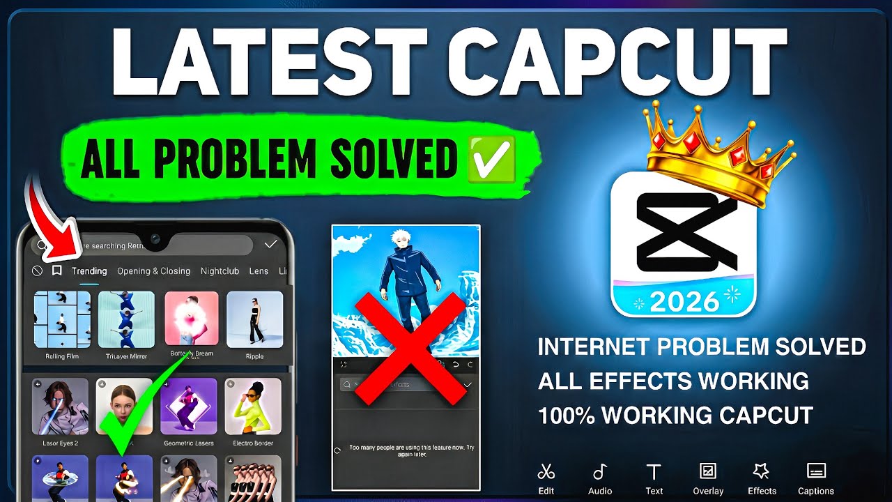 Capcut Pro Letest Version | All Problem Solved | Too Many People Using This Feature No Internet 