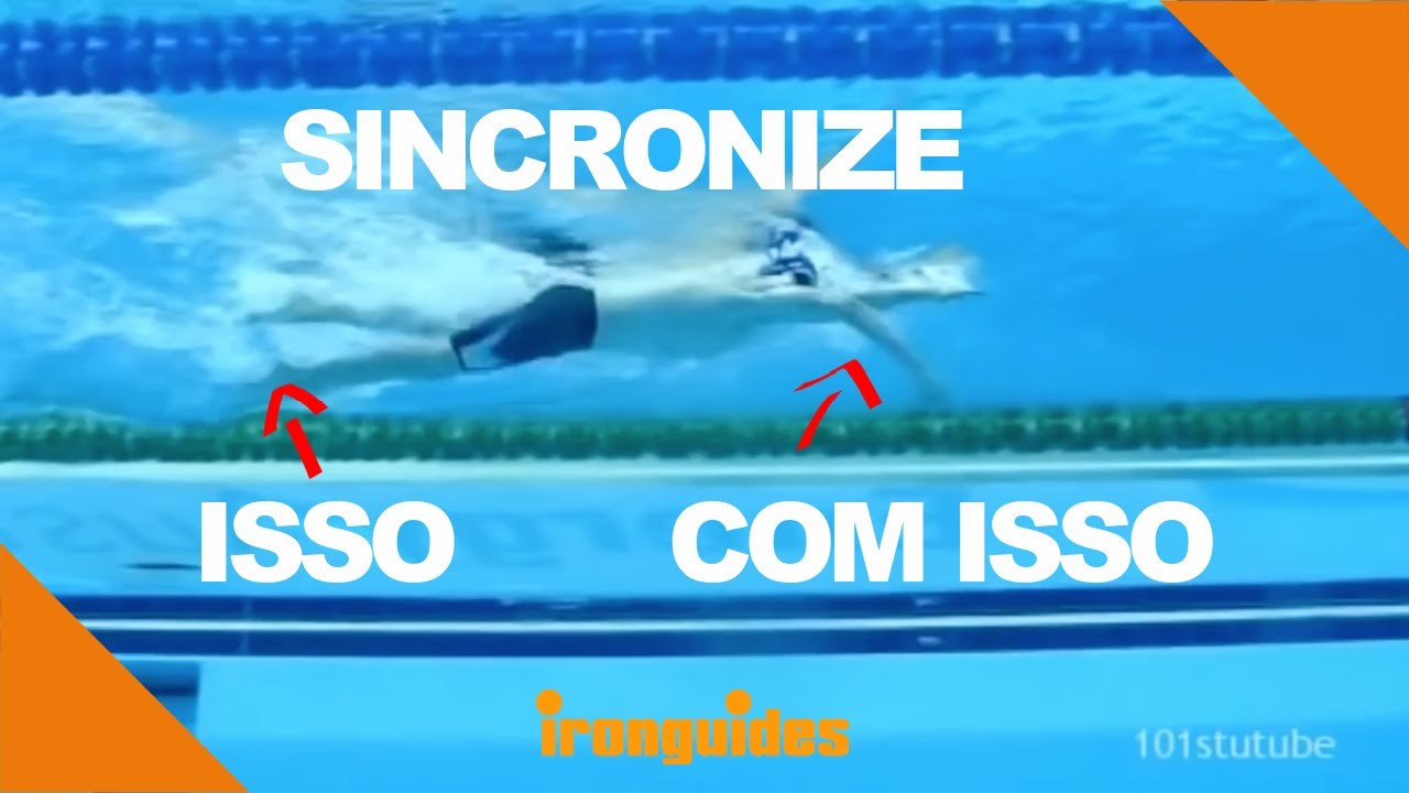 SINCRONIZE A BRAÇADA COM A PERNADA NA NATAÇÃO