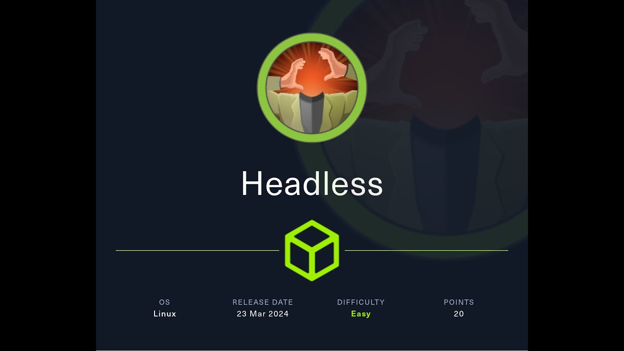 Практичний хакінг. Headless HTB