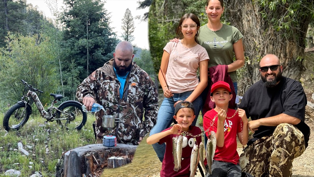 4 Días Acampando Pescando y Cocinando 🏔️y Explorando con la e Bike PUCKIPUPPY
