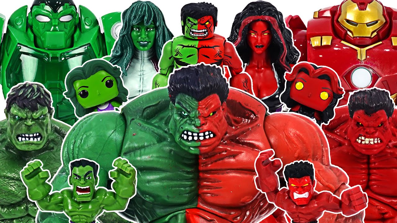 It's a dinosaur! Red Hulk and Hulk! Go into the egg and transform into Compound Hulk! | DuDuPopTOY