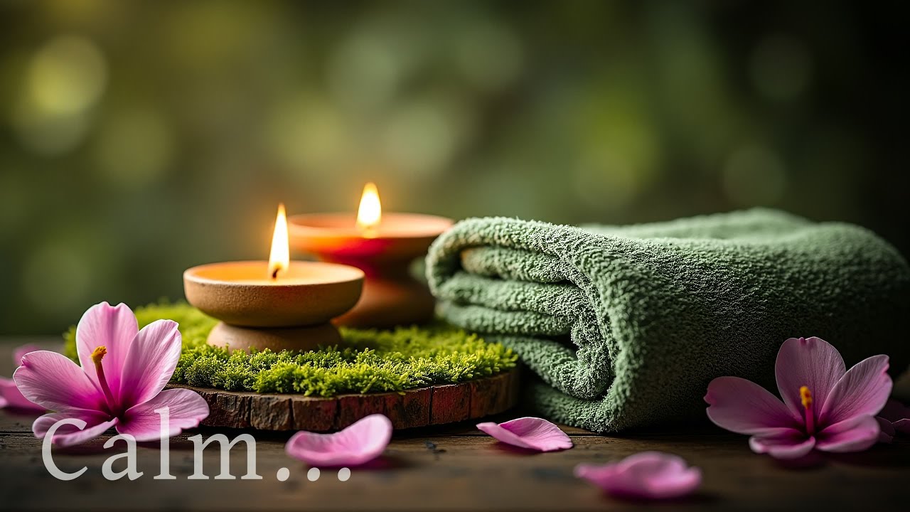 🌿 Relaxing Bamboo Waterfall Sounds | Calming Nature Ambience for Sleep, Meditation & Stress Relief