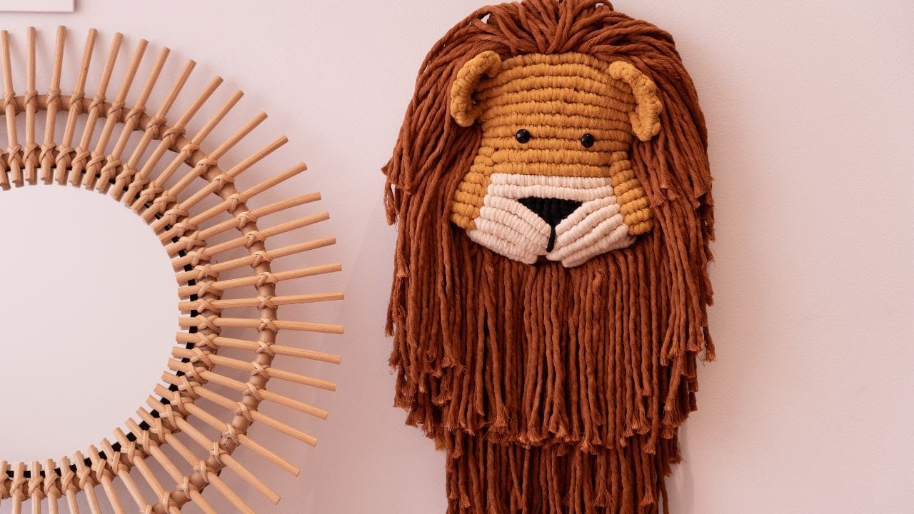 LEON DE MACRAME / DIY MACRAME LION PATTERN