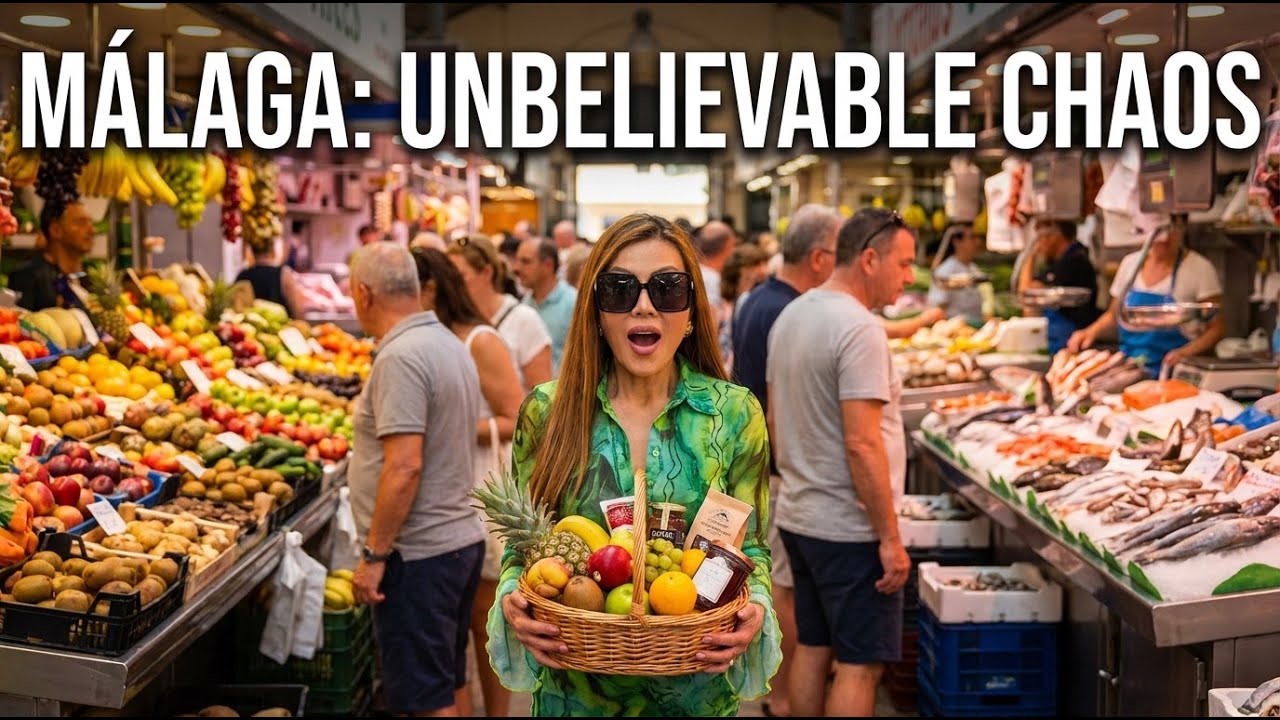 Malaga: INCREDIBLE Food Tour of The Street Market in Spain 4K