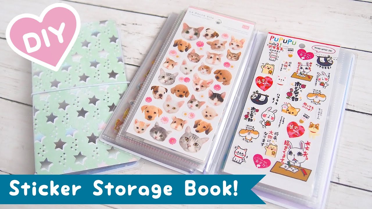 How to Make Sticker Storage Book | Relaxing Paper Crafting
