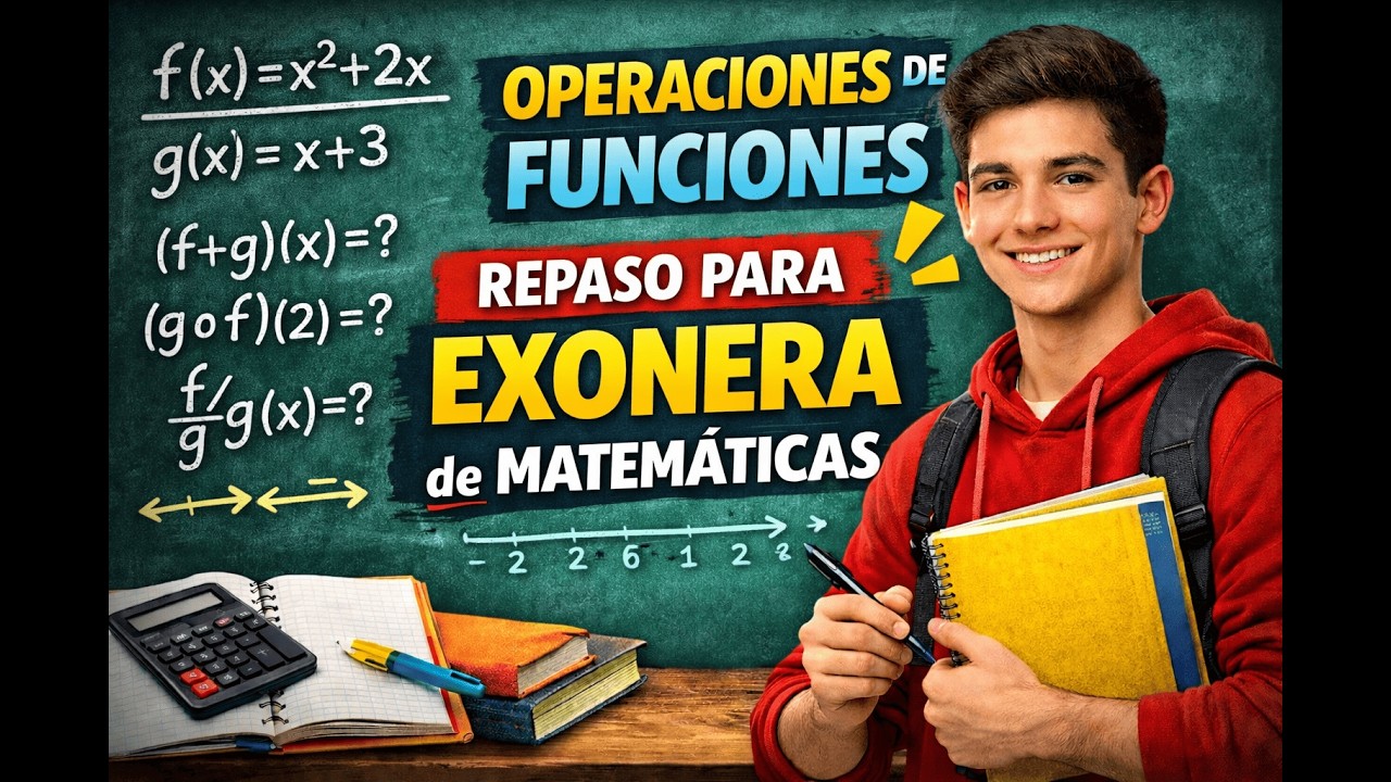 Operaciones de funciones | Repaso para el examen de exonera de matemáticas