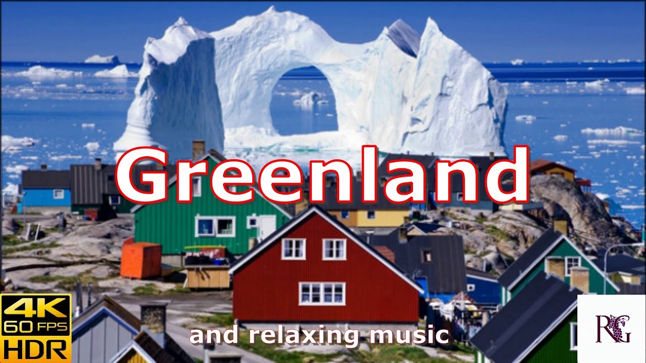 Nature of Greenland and relaxing music for meditation and sleep