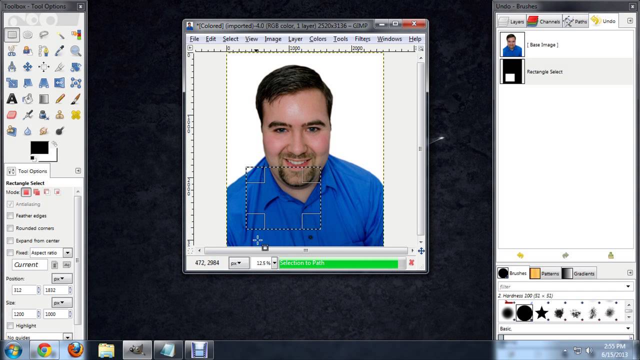 How to Make a Selection Into a Path in GIMP : Tech Niche