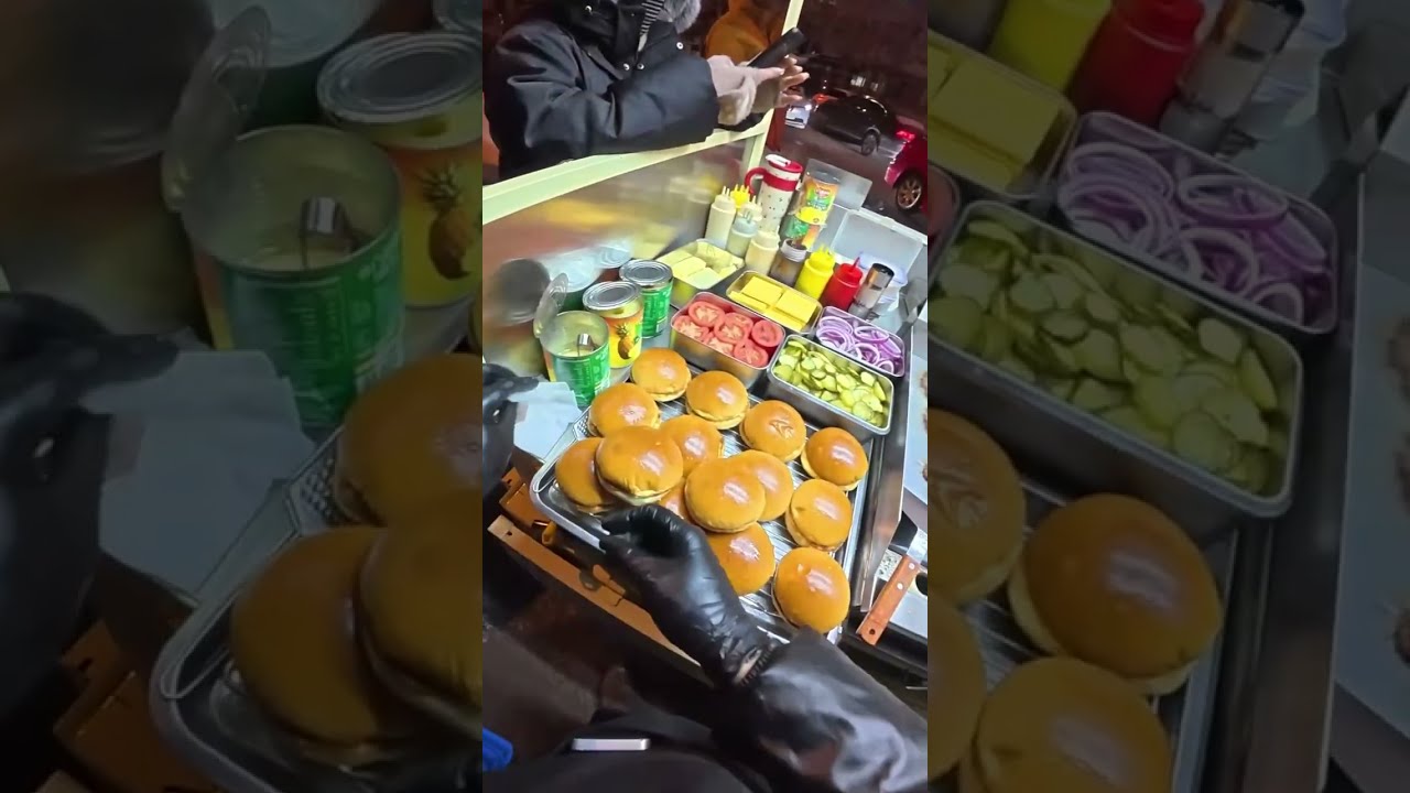 🔴 LIVE: Chinese Night Market Cheeseburgers | POV Street Grill with Pineapple & Pickles