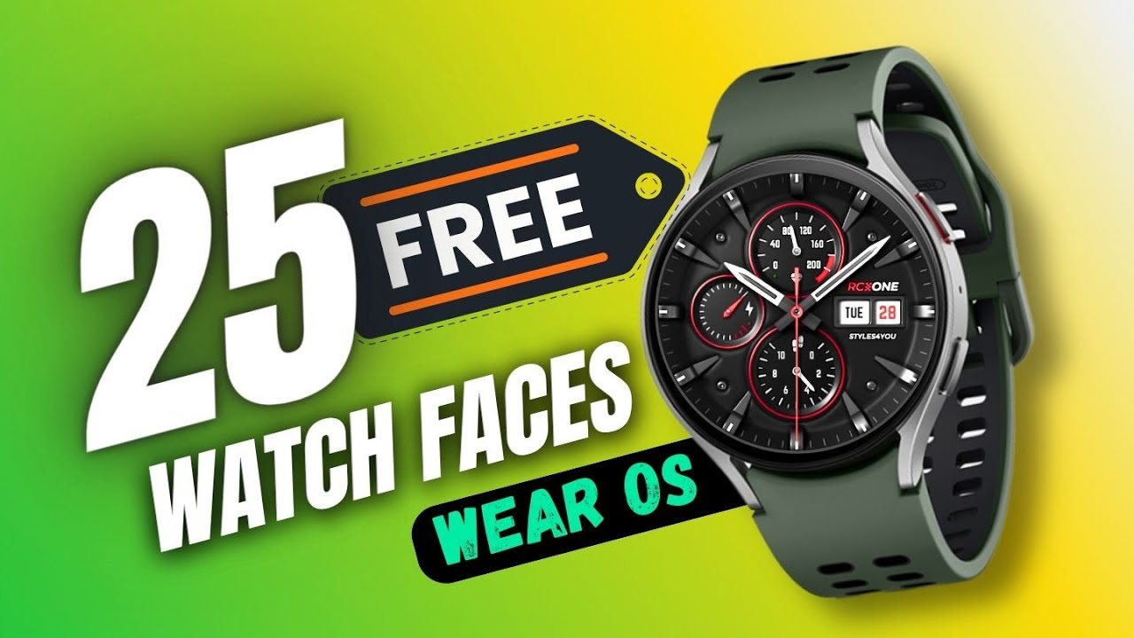 25 БЕСПЛАТНЫХ циферблатов для Galaxy Watch 7 / 6 / 5 / 4 — Wear OS — Pixel Watch и т. д.
