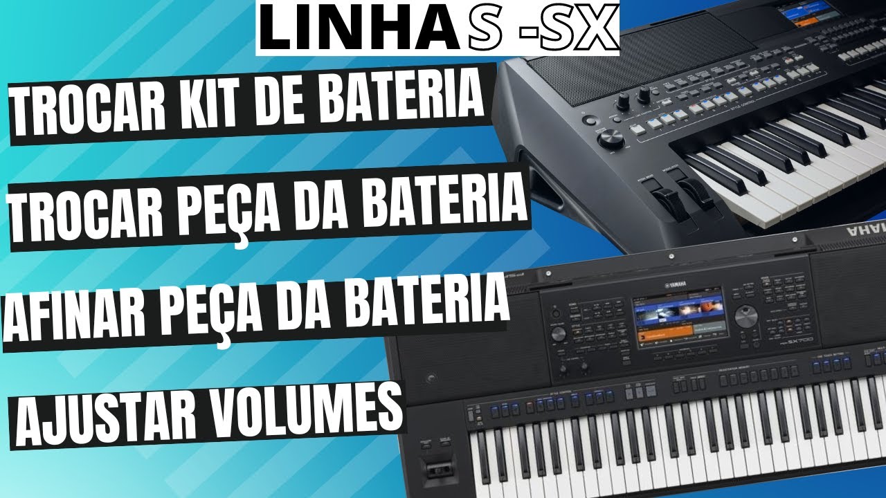 #yamahasx TROCAR KIT DE BATERIA_TROCAR PE&Ccedil;A DA BATERIA_AFINAR PE&Ccedil;A DA BATERIA_AJUSTE DE VOLUMES
