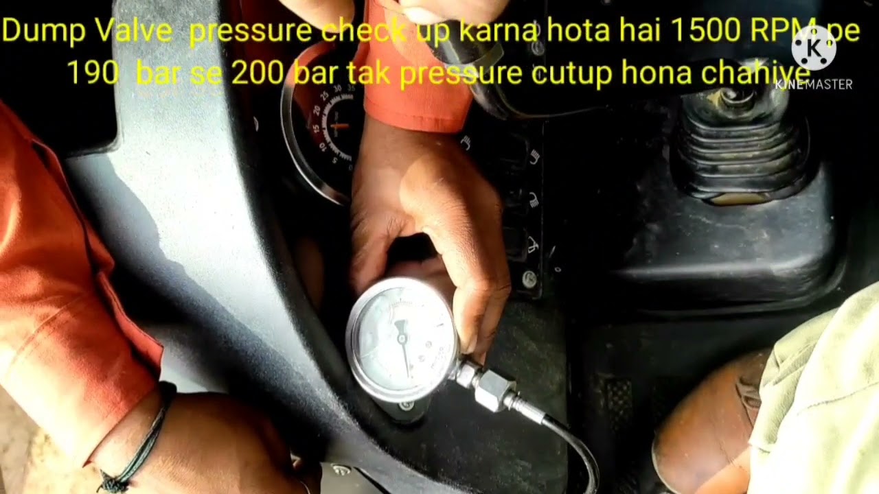escorts digmax machine hydraulic Check Point or dump valve pressure 200 bar cutup hota MRV 225 bar