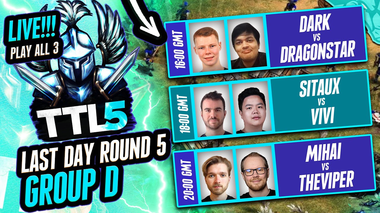 TITANS LEAGUE 5 GROUP D LAST DAY of GROUP STAGE | TheViper can be OUT