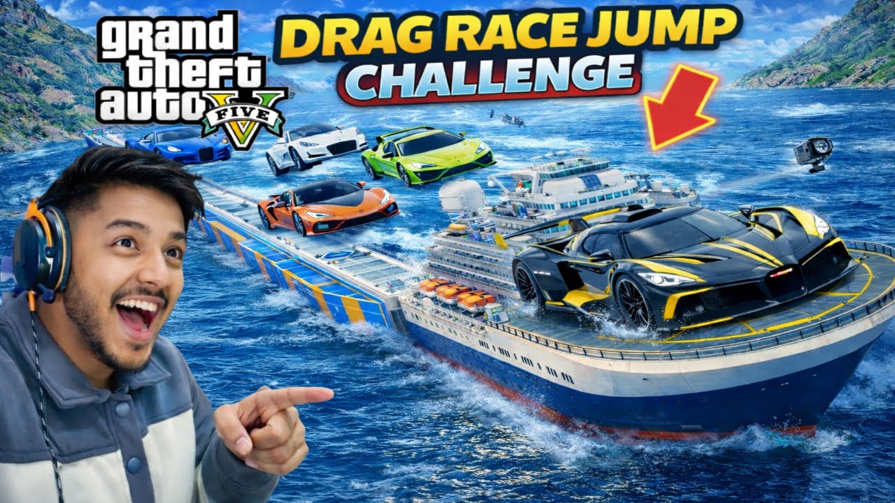 Super Cars Vs Drag Race  Ramp Jump Challenge in GTA 5 | GTA 5 Super Cars #roshninandi #anime