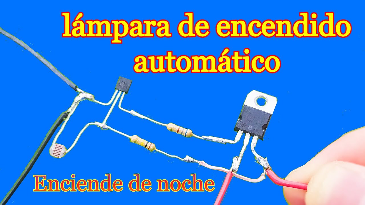 Como hacer una lámpara de encendido automático (enciende de noche)