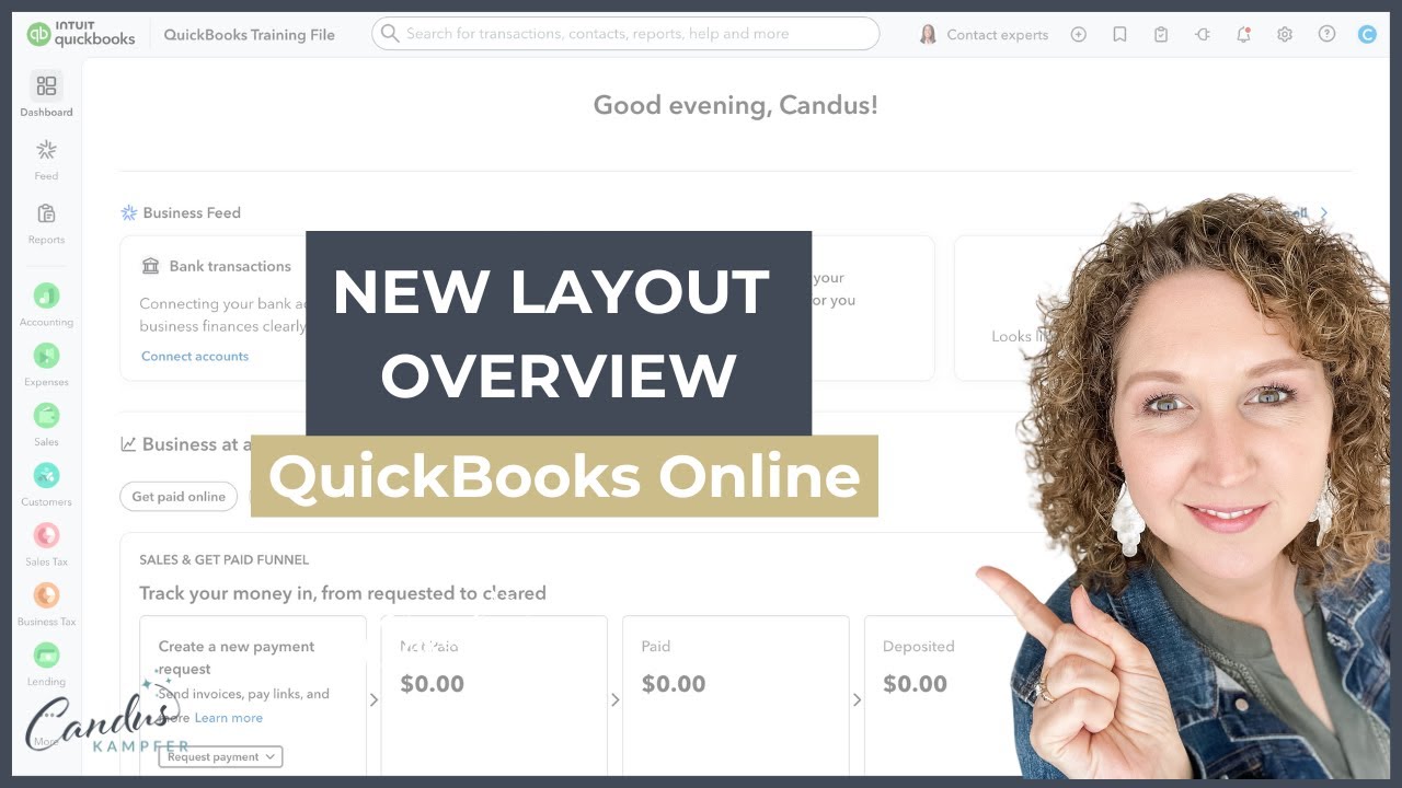 QuickBooks Online New Layout Overview + How to Use It