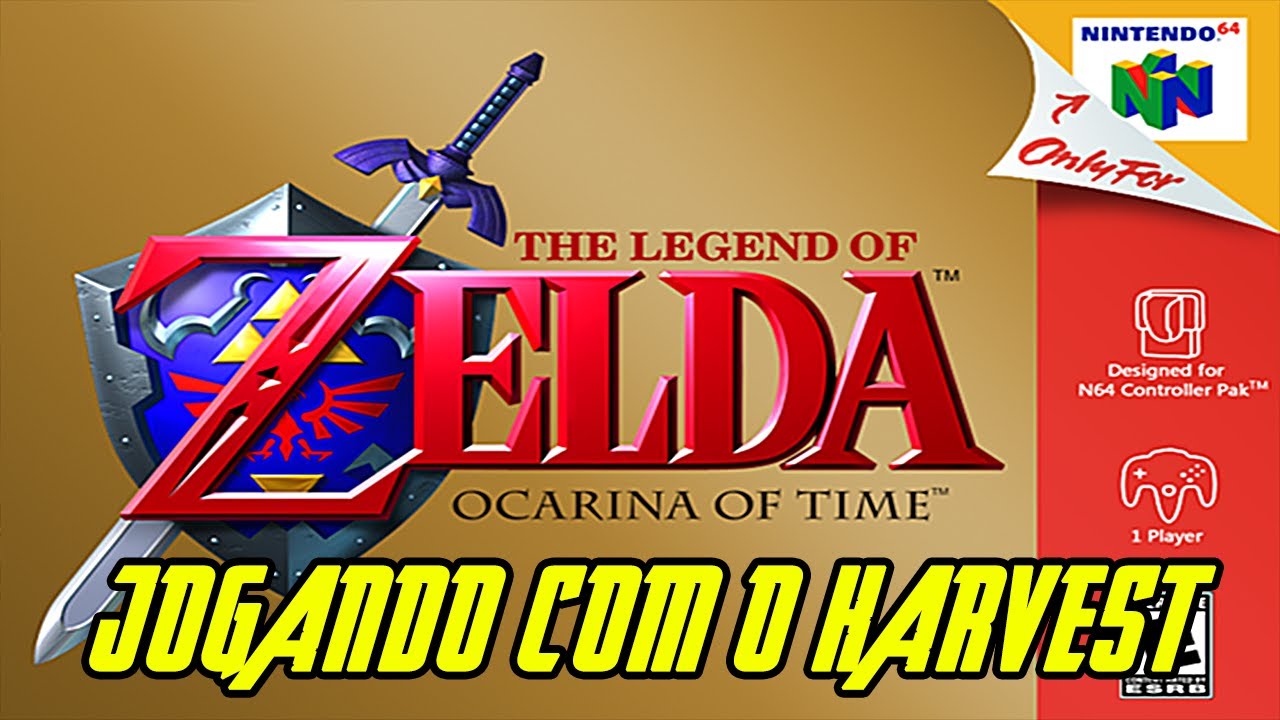 The Legend of Zelda: Ocarina of Time - [JOGANDO COM O HARVEST] - teste do NINTENDO 64 (PROJECT 64)