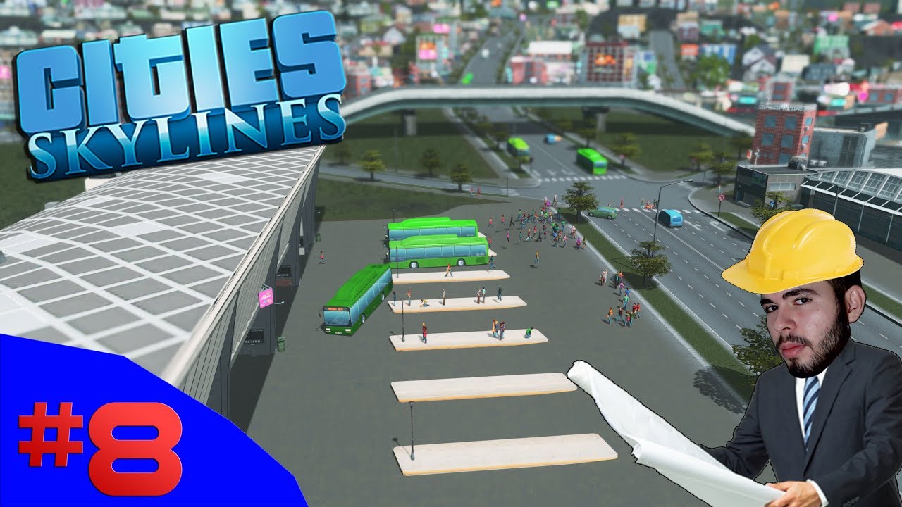 COMO CONSTRUIR UMA SISTEMA DE ÔNIBUS EFICIENTE!!! - Cities Skylines (Industries) #8-(Gameplay/PT-BR)