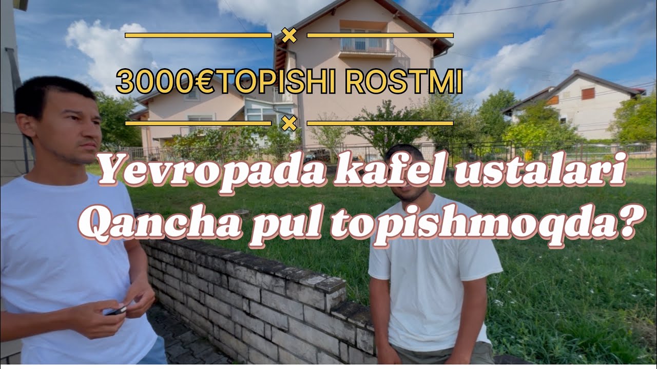 🇭🇷Xarvatiyada Kafel ustalari qancha pul topadi?va Mamurdan maslahatlar,kelayotgan ustalarga.#croatia