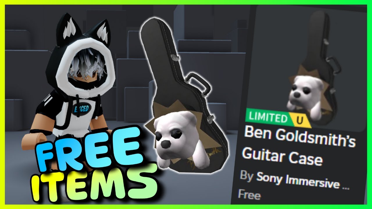 New LIMITED FREE items, How to get FREE UGC LIMITED ITEMS Ben Guitar Case on ROBLOX - Roblox