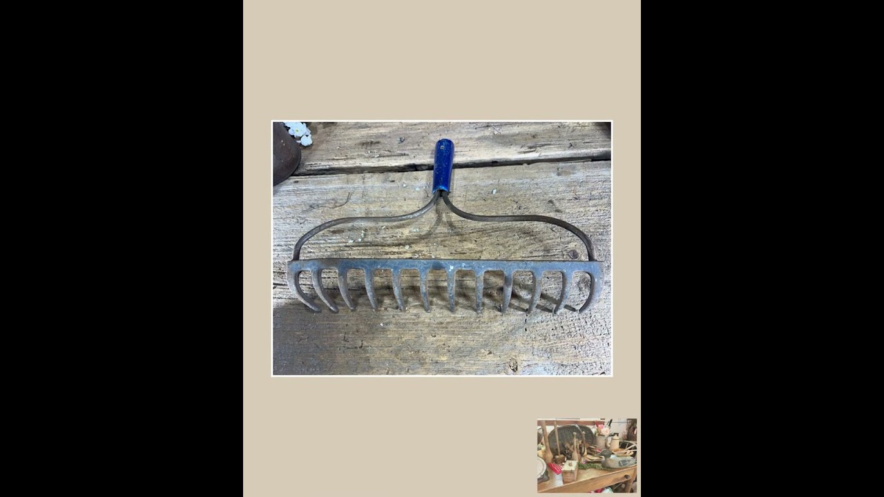 Rake head hanger, tool holder, garden shed. bird feeder, orioles