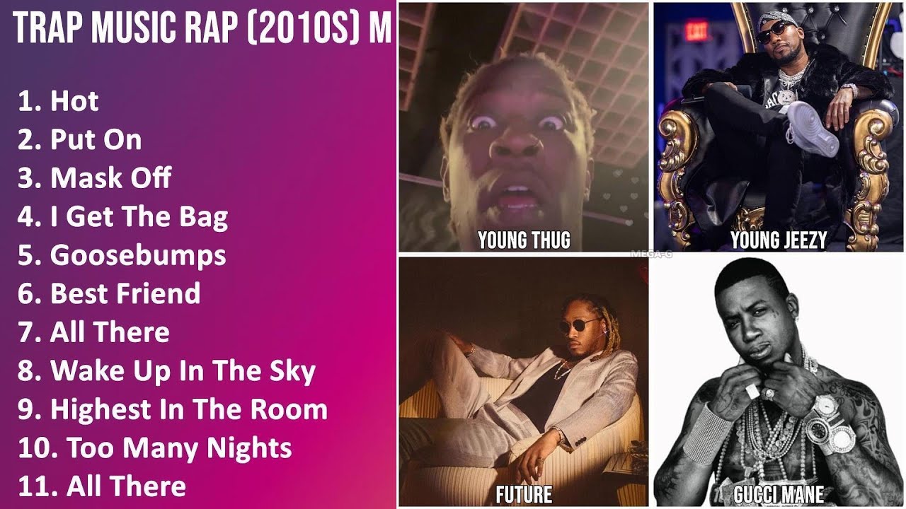 TRAP MUSIC RAP (2010S) Music Mix - Young Thug, Young Jeezy, Future, Gucci Mane - Hot, Put On, Ma...