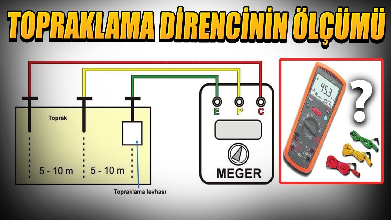 MEGER CİHAZIYLA TOPRAK DİRENCİ ÖLÇME  (Toprak direnci ölçümü nasıl yapılır? )