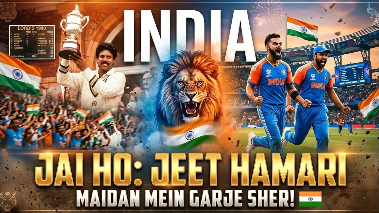INDIA JAI HO: JEET HAMARI | MAIDAN MEIN GARJE SHER!🇮🇳The Ultimate Tribute to Team India(1983 - 2026)