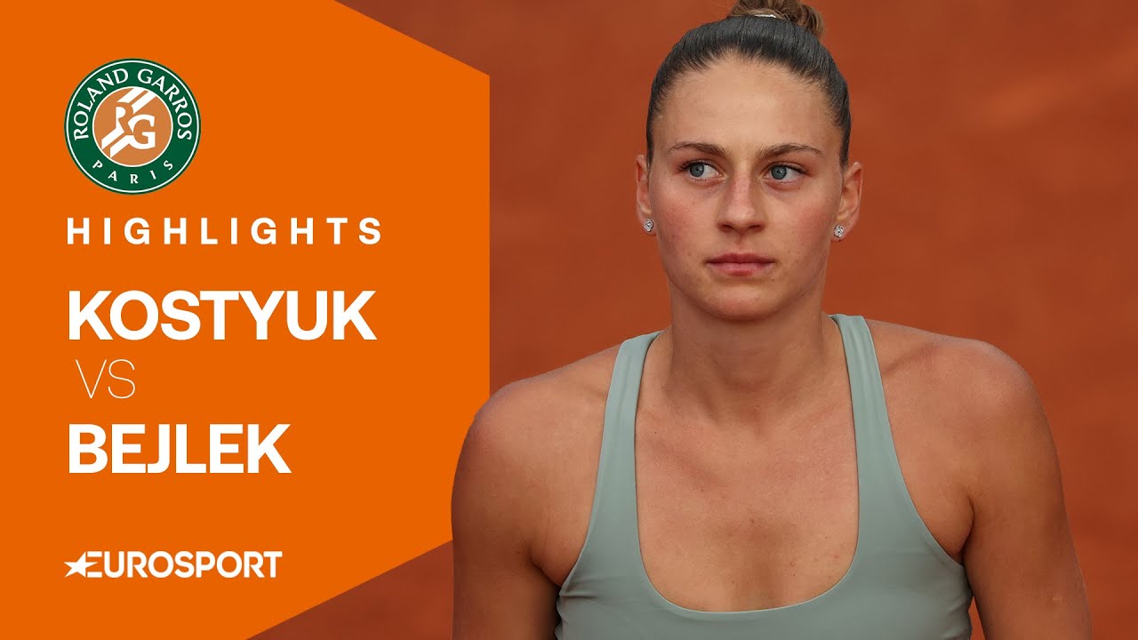 Marta Kostyuk vs Sara Bejlek | Round 1 | French Open 2025 Highlights 🇫🇷