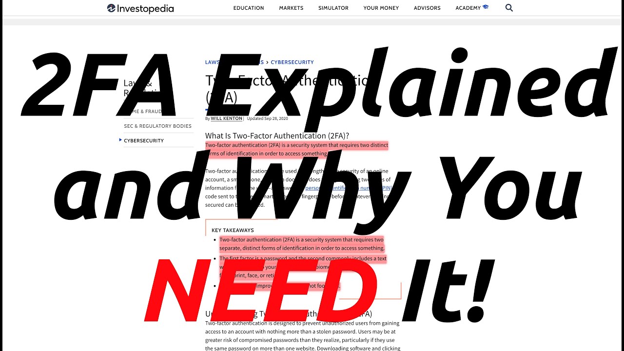2FA Explained and Why You NEED It!