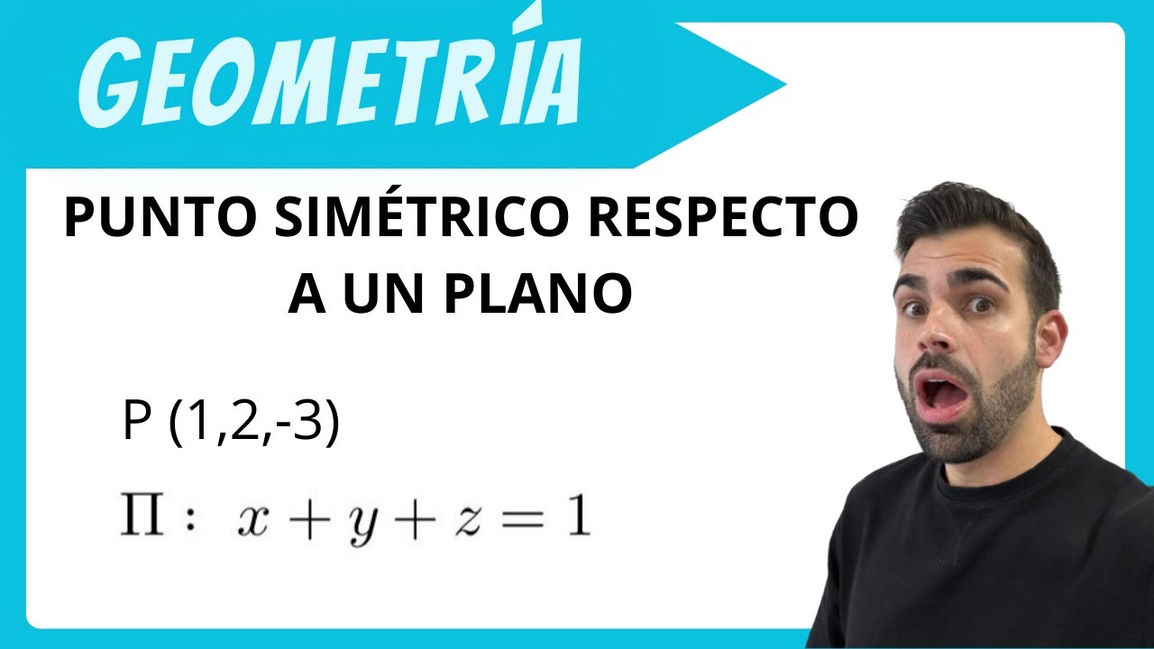 PUNTO SIMÉTRICO respecto a un PLANO | Típico EXAMEN/ EBAU