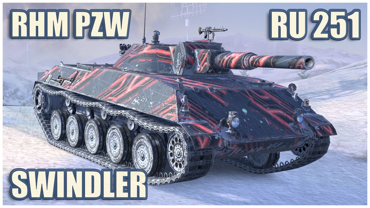 Rhm. Pzw. & Ru 251 & Swindler &bull; WoT Blitz Gameplay